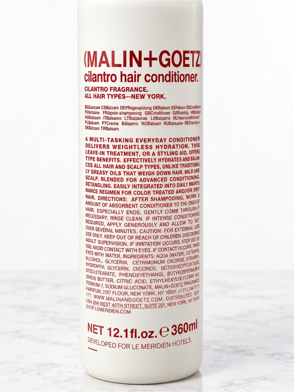 Italian MALIN+GOETZ Shampoo & Conditioner Set | Full Size | Hotel Exclusive - Picture 4 of 7